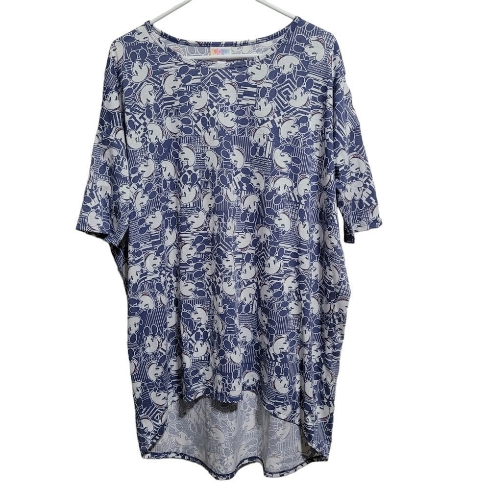 LuLaRoe / Disney Mickey print high low top